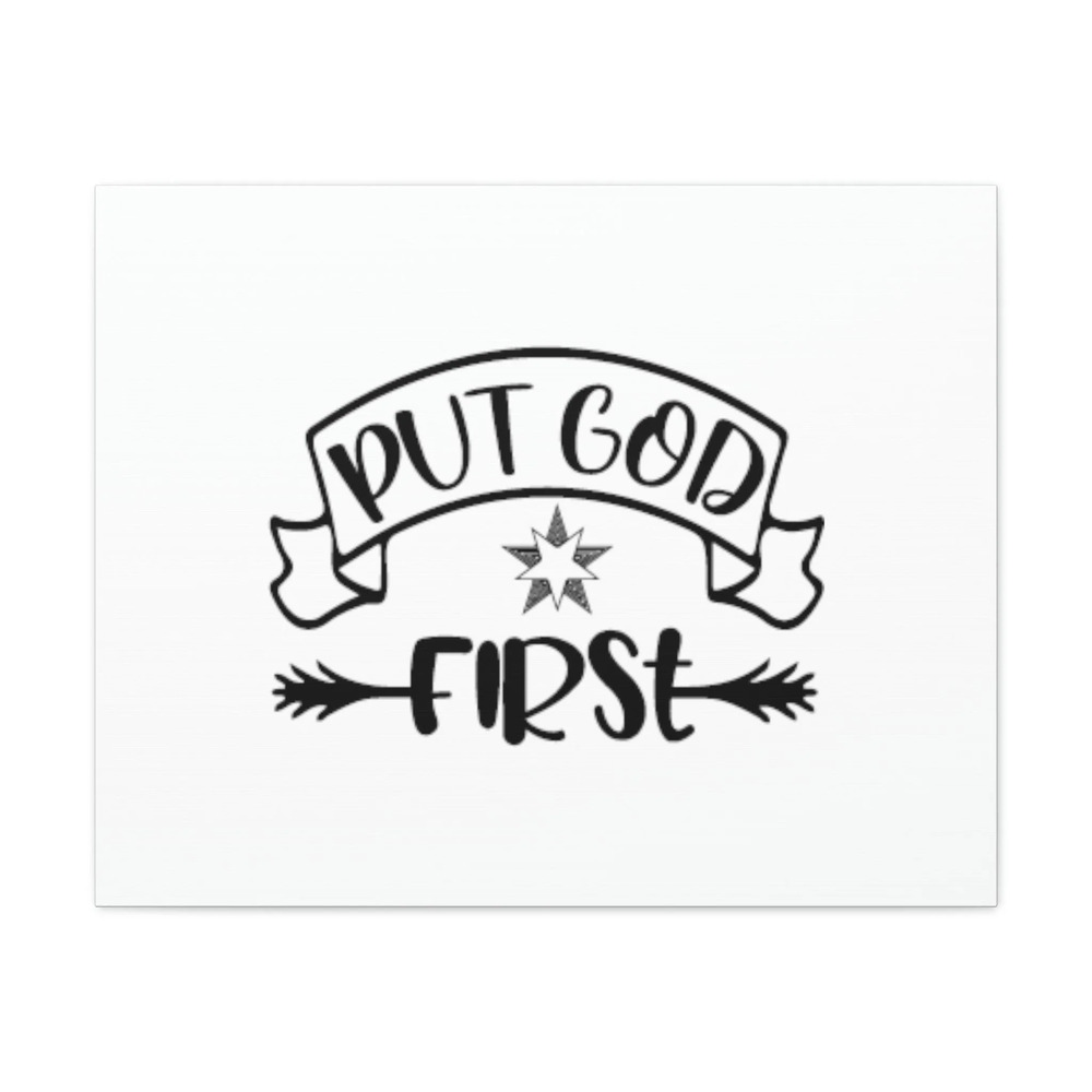 Scripture Walls Put God First Matthew 6:33 Christian Wall Art Bible Verse Print